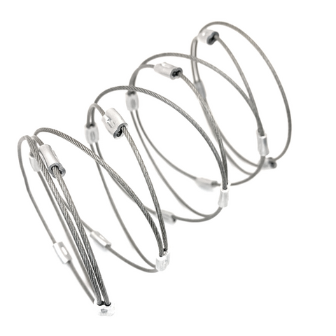 MPR Maxi Cable Collection: Slinky Cuff in Steel