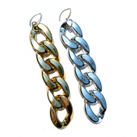 MPR x THE IMAGINARIUM: Balloon Curb Chain Link Hooks in Two-Tone Asymmetrical