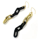 MPR x THE IMAGINARIUM: Black+Gold Small Chain Links with Gold Hooks