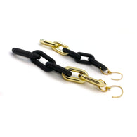 MPR x THE IMAGINARIUM: Black+Gold Small Chain Links with Gold Hooks