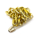 MPR x THE IMAGINARIUM: Balloon Curb Chain Link Brooch in Gold (Medium)