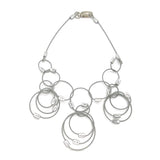 MPR Maxi Cable Collection: Circle Dingle Dangle Necklace in Steel