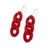 MPR x THE IMAGINARIUM: Curb Chain Links in Red with Silver Hooks