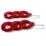 MPR x THE IMAGINARIUM: Curb Chain Links in Red with Silver Hooks