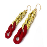 MPR x THE IMAGINARIUM: Curb Two-Tone Chain Links in Red+Gold