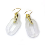 MPR x THE IMAGINARIUM: Double Bubble Drops in Frosted Clear Opaque+Gold Two-Tone on Gold Hooks