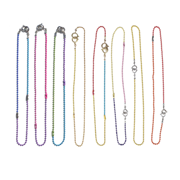 MPR x PPE Kids Chain Mask Holder Necklace: Tri-Color