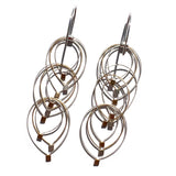Feather Teardrop Hook Earrings (Mini)