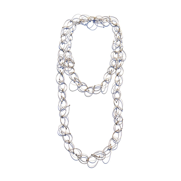 Feather Teardrop Chain Necklace (XL)