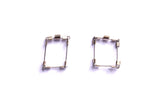 Square Line Post Earrings