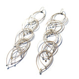 Feather Teardrop Hook Earrings (Maxi)