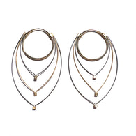 Feather Teardrop Hoops (Small)