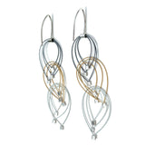 Feather Teardrop Hook Earrings (Mini)