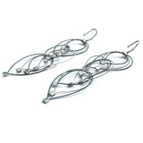 Feather Teardrop Hook Earrings (Mini)