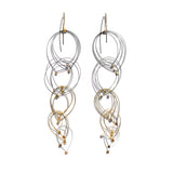 Feather Teardrop Hook Earrings (Medium)