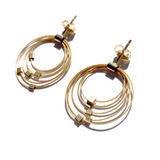 Grad Circle Post Earrings