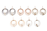 Grad Circle Hook Earrings