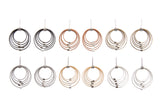 Grad Circle Post Earrings