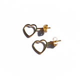 MPR x Golden Glow Earrings: Small Heart Posts