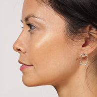 Square Line Post Earrings