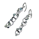 Interlock Hook Earrings with Stones