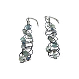 Interlock Hook Earrings with Stones