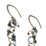 Interlock Hook Earrings with Stones