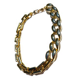 MPR x IMAGINARIUM: Bubble Chain Rectangle and Curb Chain Mashup Single Strand in Gold