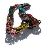MPR x THE IMAGINARIUM: Multi-Color + Golds Chain Links on Black Necklace