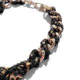 MPR x THE IMAGINARIUM: Druzy Black + Gold Chain Necklace