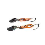 MPR x THE IMAGINARIUM: Peacock Pearl with Neon Orange Chain Earrings