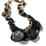 MPR x THE IMAGINARIUM: Druzy Black + Gold Chain Necklace