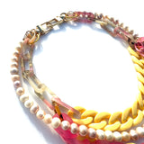 MPR x IMAGINARIUM: Pastel Peach + Yellow Pearl Pastiche Necklace