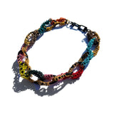 MPR x THE IMAGINARIUM: Multi-Color + Golds Chain Links on Black Necklace