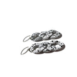 MPR x IMAGINARIUM: Bubble White Splatter 3 Chain Earrings