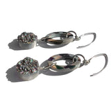 MPR x THE IMAGINARIUM: Grey Tortoise with Druzy Drop Earrings