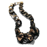 MPR x THE IMAGINARIUM: Druzy Black + Gold Chain Necklace