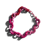 MPR x THE IMAGINARIUM: Pink+Red Chain on Pepto Pink Links Necklace