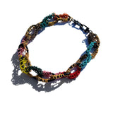 MPR x THE IMAGINARIUM: Multi-Color + Golds Chain Links on Black Necklace