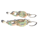 MPR x THE IMAGINARIUM: Opal Acetate with White Pearl Double Drop Earrings