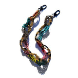 MPR x THE IMAGINARIUM: Multi-Color + Golds Chain Links on Black Necklace
