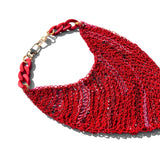 MPR x THE IMAGINARIUM: Red Triangle Crochet Kerchief Necklace