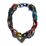 MPR x THE IMAGINARIUM: Multi-Color + Golds Chain Links on Black Necklace