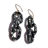 MPR x IMAGINARIUM: Bubble Black Splatter 3 Chain Earrings
