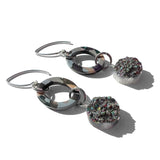 MPR x THE IMAGINARIUM: Grey Tortoise with Druzy Drop Earrings