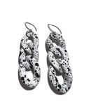 MPR x IMAGINARIUM: Bubble White Splatter 3 Chain Earrings