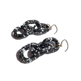 MPR x IMAGINARIUM: Bubble Black Splatter 3 Chain Earrings