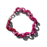 MPR x THE IMAGINARIUM: Pink+Red Chain on Pepto Pink Links Necklace
