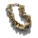 MPR x THE IMAGINARIUM: 3D Crochet Cable Chain White+Gold Necklace