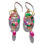 MPR x THE IMAGINARIUM: Tropical Fuschia Pearl Drop Earrings